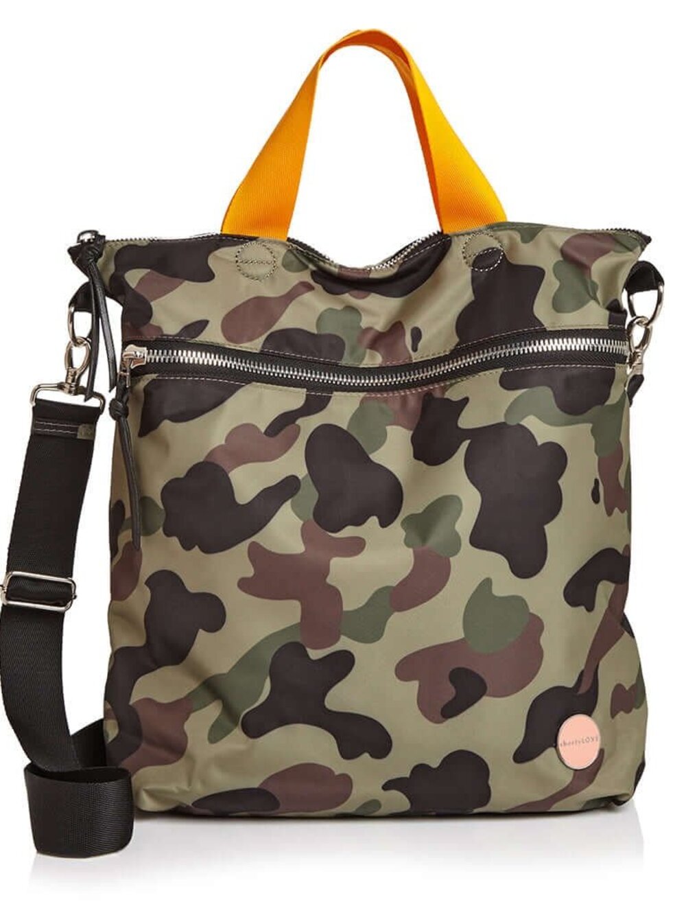 Shorty LOVE Green Camo Wonder Large Crossbody Bag EUC